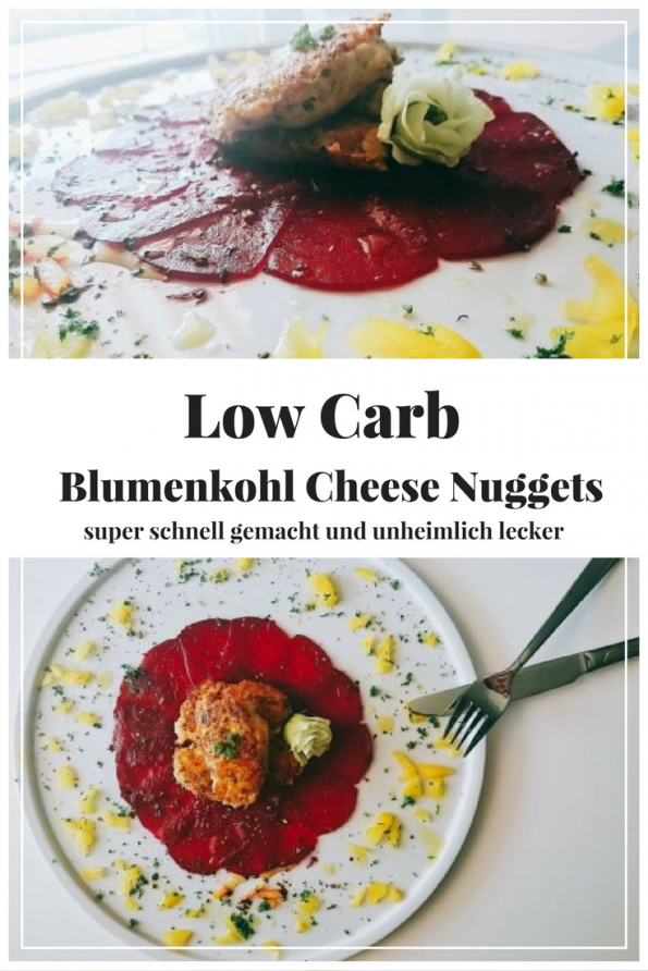 Low Carb Rezept, Low Carb Blumenkohl Nuggets, Nuggets Low Carb, Nuggets vegetarisch, Blumenkohl Nuggets