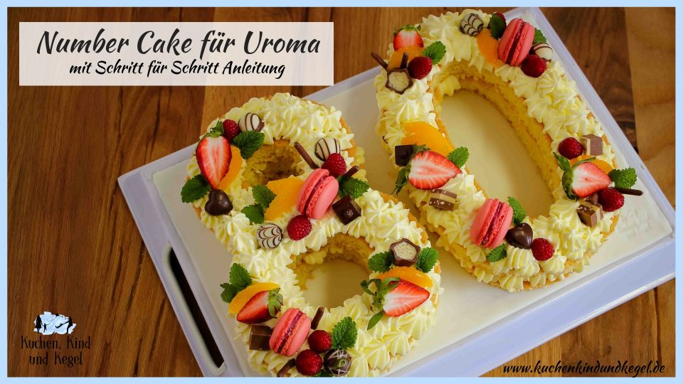 Number Cake - Letter Cake - selber machen -mit Rezept - einfache Schritt für Schritt Anleitung - Rezepte Letter Cake - Rezepte Number Cake