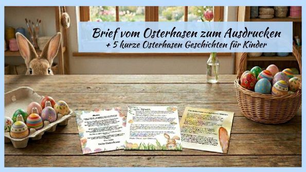 Brief vom Osterhasen für Kinder zum Ausdrucken