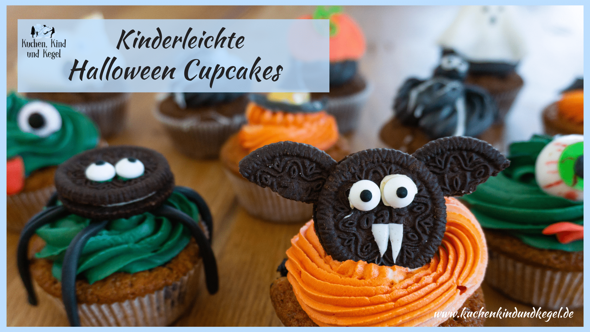 Kinderleichte Halloween Cupcakes – Backen mit Kindern
