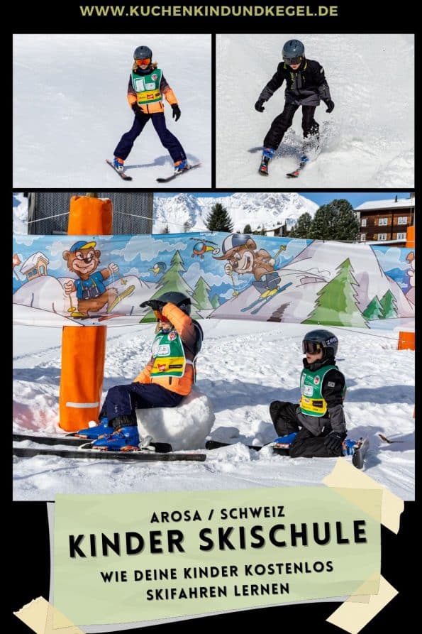 Arosa Kinder Skischule - Wie deine Kinder kostenlos Skifahren lernen PIN