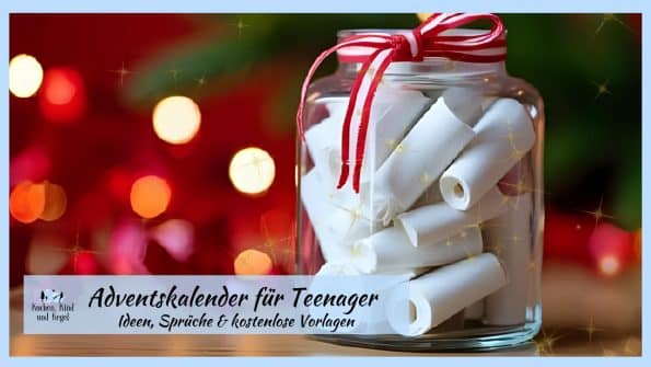 Adventskalender Teenager basteln mit Sprüchen im Glas, Adventskalender Ideen Teenager zum Selbermachen, Adventskalender Teenager Mädchen Idee, Adventskalender Teenager Jungs Idee