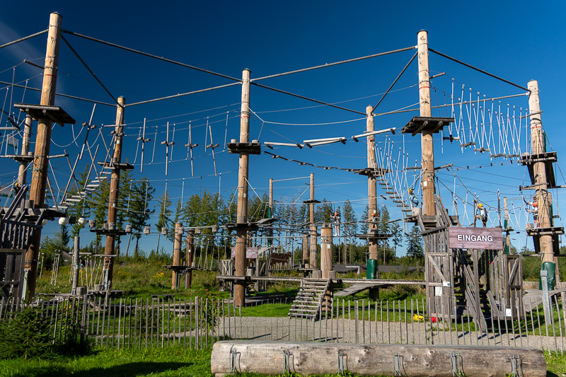 Center Parcs Allgäu mit Kindern, unser Erfahrungsbericht für Familien - Klettergarten