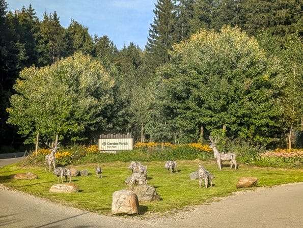 Center Parcs Allgäu mit Kindern, unser Erfahrungsbericht für Familien - Einfahrt zum Center Parcs Allgäu in Leutkirch