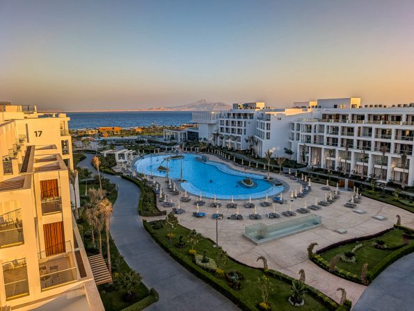 Rixos Radamis Sharm El Sheikh - Unser 4-Tage-Erlebnis zu zweit -Meerblick - Blick vom Balkon Beach Side