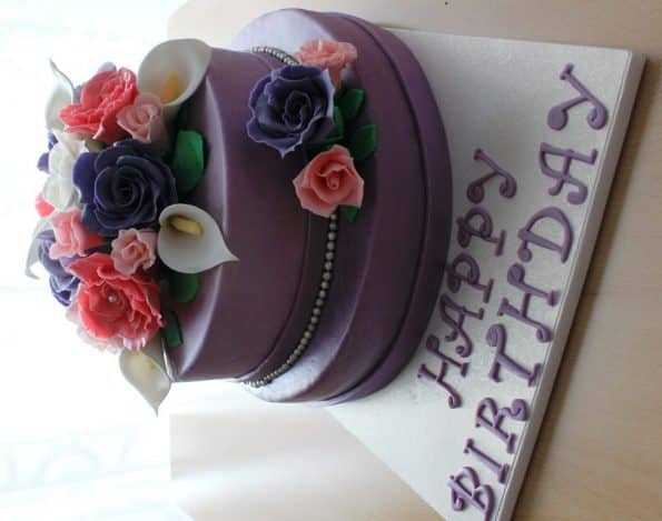 Torte Geburtstag, Geburtstags Motivtorte, Motivtorte Geburtstag, Torte mit Blumen, Zuckerblumen Torte, Zuckerblumen Motivtorte