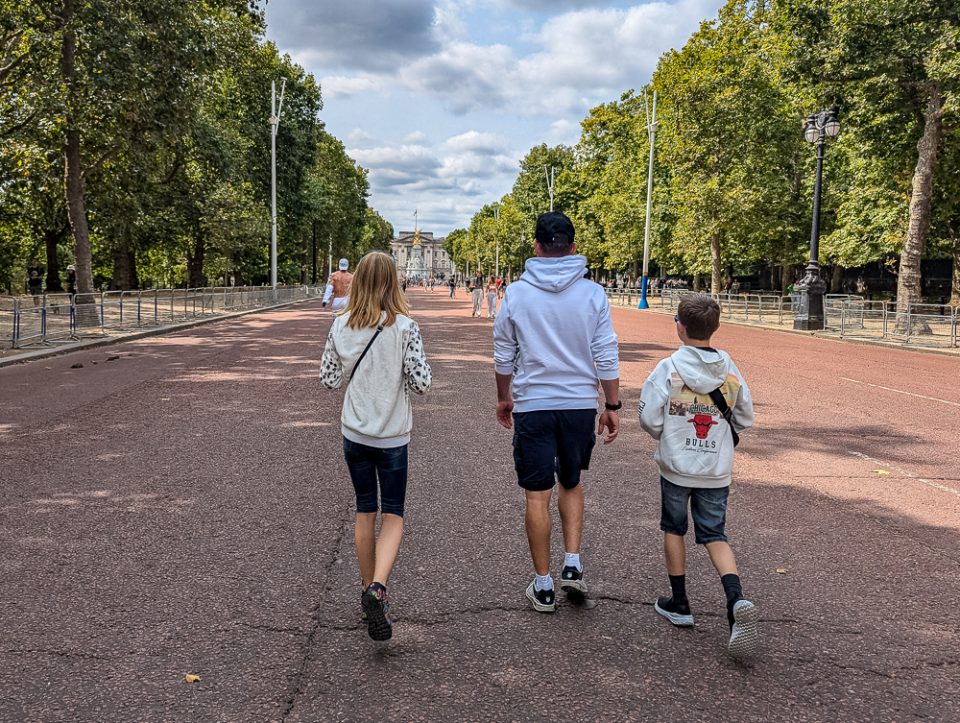 Auf dem Weg zum Buckingham Palace