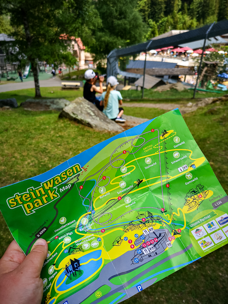 Der Steinwasenpark im Schwarzwald - Karte des Parks