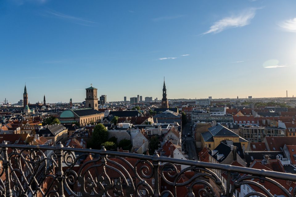 Aussicht von der Plattform des Rundetårn über Kopenhagen