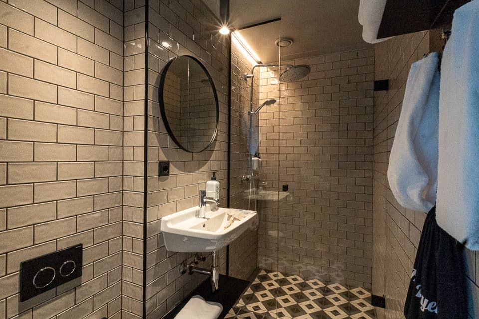 Badezimmer im Scandic Nørreport in Kopenhagen
