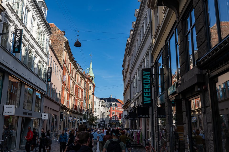 Einkaufsstraße Strøget in der Kopenhagener Innenstadt