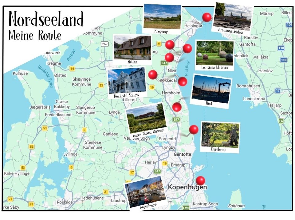 Meine Route Nordseeland Dänemark