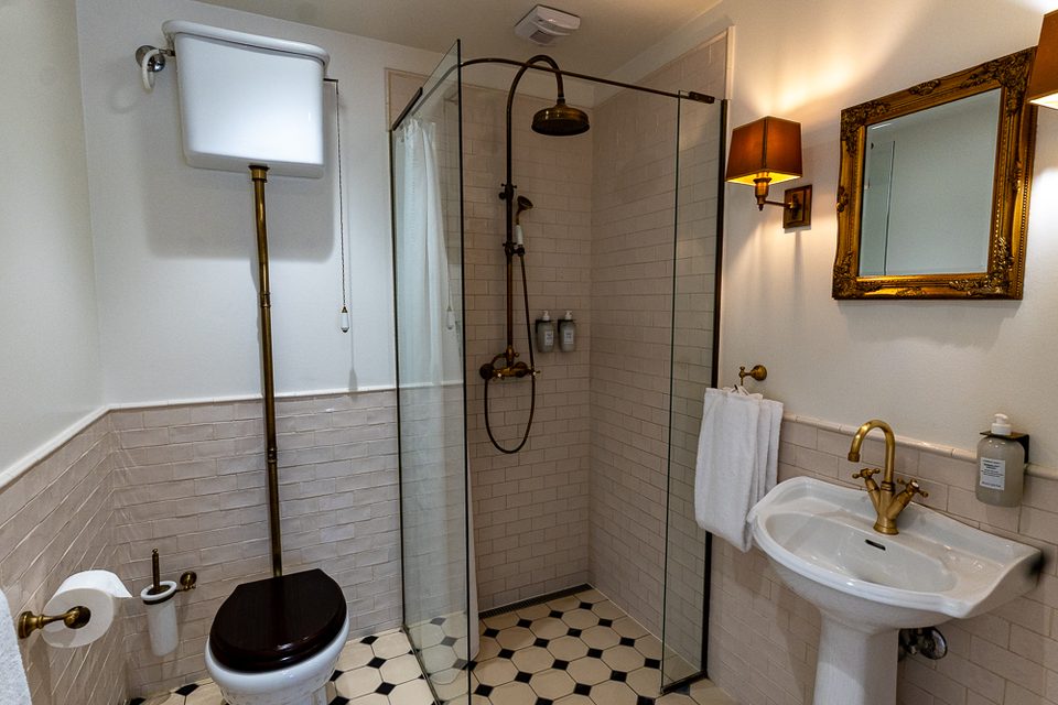 Badezimmer im Kokkedal Schloss bei Kopenhagen
