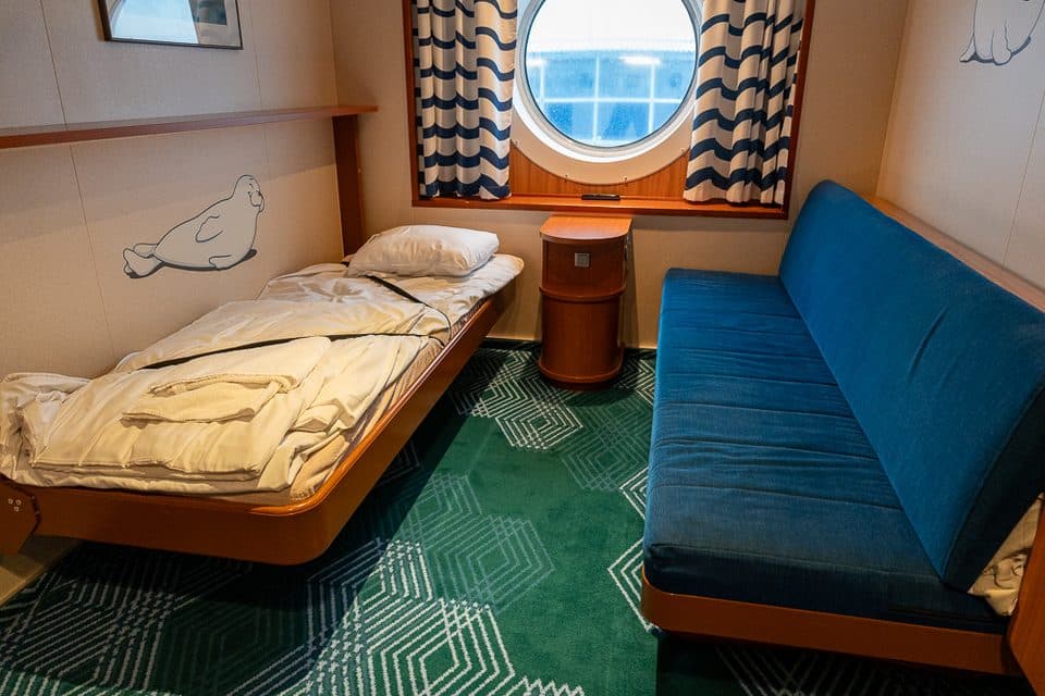 Harri-Family-Sea View Kabine auf der Baltic Queen