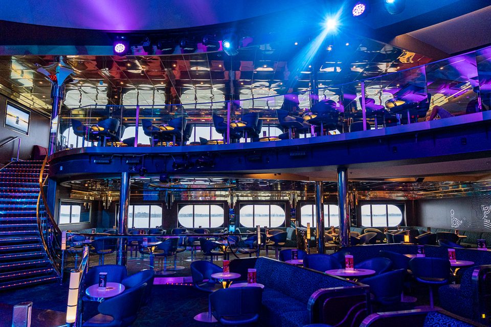 An Bord der Baltic Queen von Tallink Silja