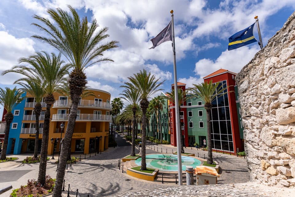 Flagge von Curaçao in Willemstad
